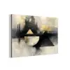 Abstract - Zwart - Verf - Modern aluminium wit klein -3d