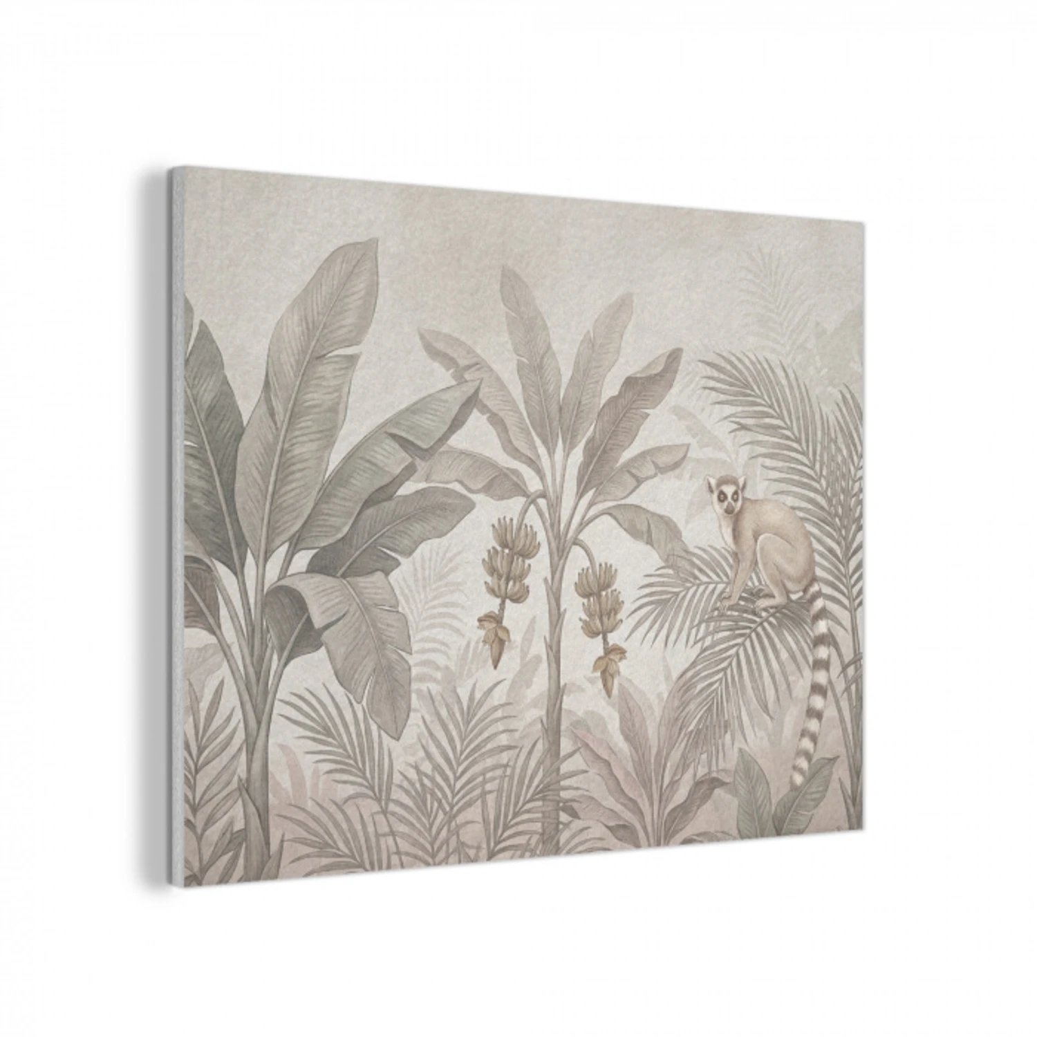 Natuur - Jungle - Ringstaartmaki - Bruin PET vilt klein -3d