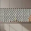 Klassiek - Stippen - Zwart keuken achterwand 2 middel 871 zz_3dshopping