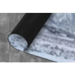 Schotse Hooglander - Sneeuw - Bergen - Winter Keukenloper - keukenmat middel -closeup