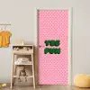 Yes fun - Groen - Roze - Stippen deurposter klein -sfeer4