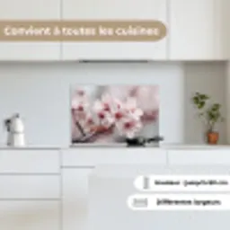 Bloesems - Meeldraden - Geel - Wazig keuken achterwand spatscherm klein -sfeer4_FR