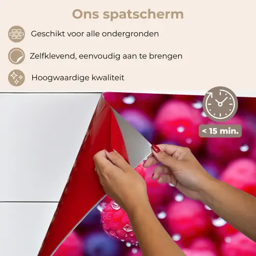 Frambozen - Bessen - Roze - Blauw keuken achterwand spatscherm klein 900 -spatscherm_NL