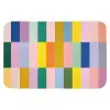 Stroken - Blauw - Patroon - Abstract WCmat klein -3d
