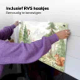 Bos - Dieren - Groen Inductie beschemer met haakjes klein -ky-ophangen-nl
