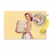Handdoeken - Vrouw - Jurk - Roze Placemat vinyl groot -zzzproduct_Kitchenyeah-website