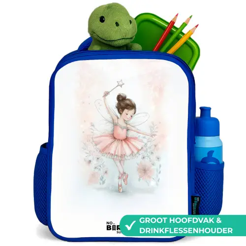 Ballerina - Elf - Fee Kinderrugzak - Blauw middel -inhoud_NL