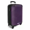 Lederen look aubergine paars NBS - Handbagage koffer - Volwassenen Unisex middel -productfoto_3d