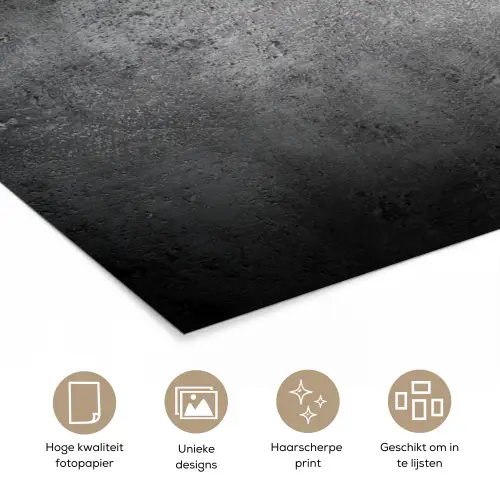 Beton - Grijs - Retro - Cement - Textuur poster papier klein -closeup_NL