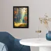 Bos - Zon - Natuur - Herfst fotolijst zwart zonder passe partout klein -sfeer4