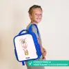 Vliegend circus Kinderrugzak - Blauw middel -sfeer3_NL