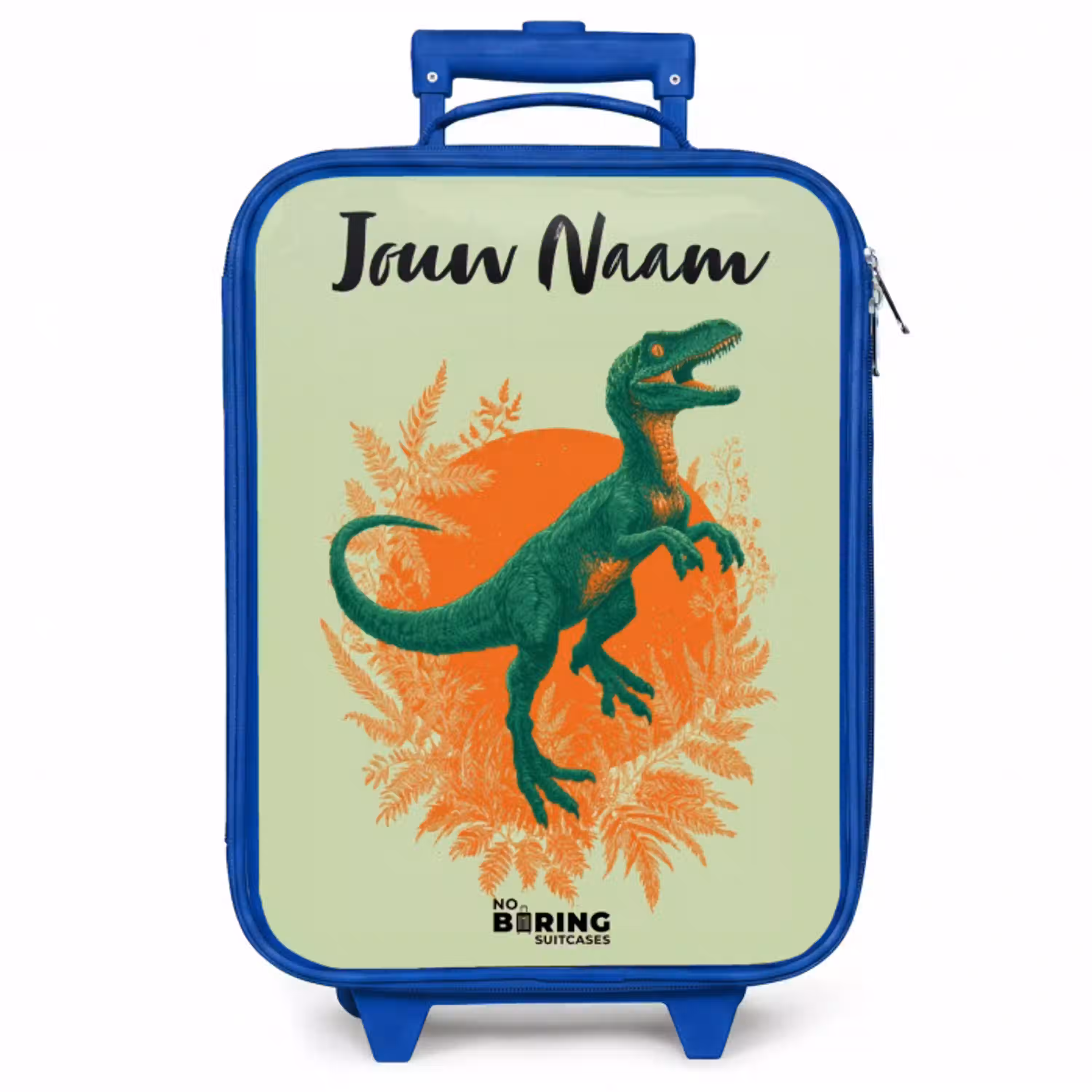 Dino - Natuur - Groen Kinderkoffer - Blauw klein -zzz_website3d