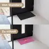 Girl power - Hart - Roze - Rood Deurmat klein -voor-na_DE