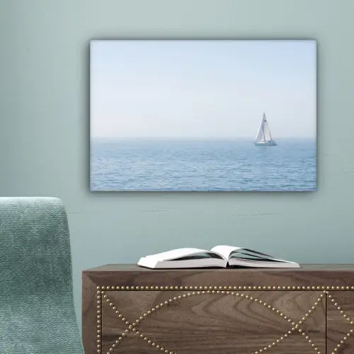 Horizon - Zeilboot - Zee canvas 2cm klein -sfeer4