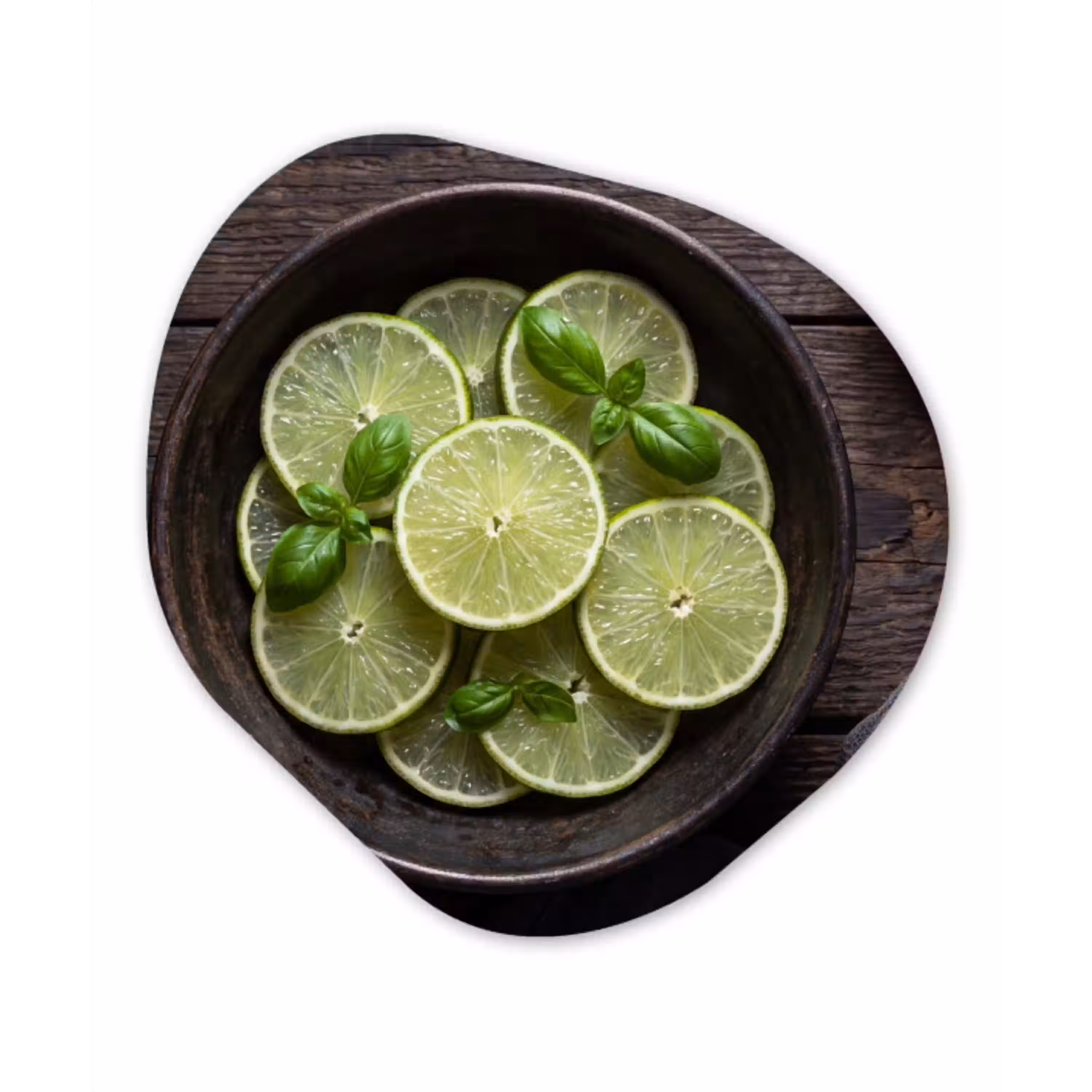 Fruit - Groen - Eten Wandcirkel Organisch Forex 3mm klein -3d