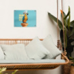 Papegaai - Koksmuts - Quote - Neon tuinposter los doek klein -sfeer7