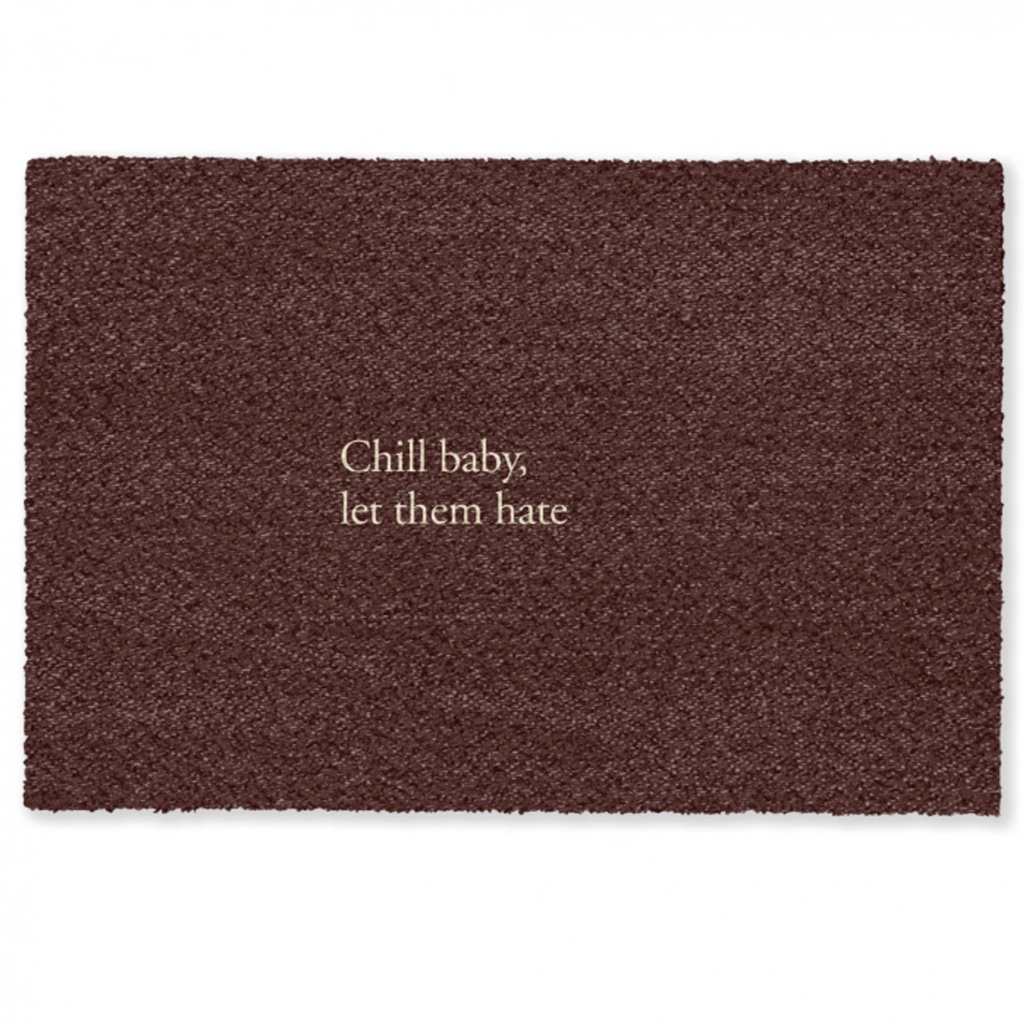 Tekst - Rood - Minimalistisch Deurmat klein -zkaufland3d