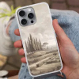 Vallei - Tuin - Natuur - Groen Hoesje iPhone 16 Pro Max met koord klein -sfeer3