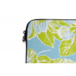Modern - Bloemen - Groen laptophoes neopreen klein 279 -detail