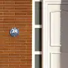 Blauw zebra - Klassiek Naambord Rond klein -sfeer3-rond-XS