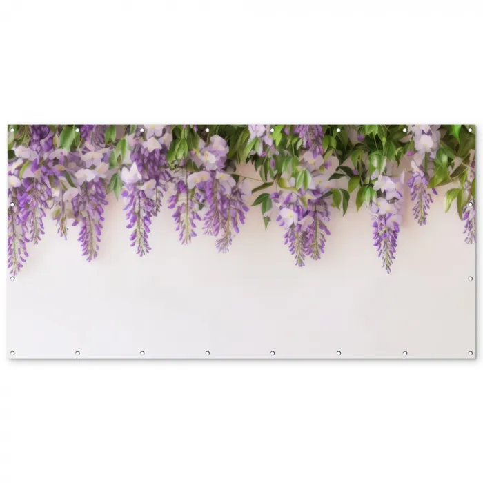 Blauwe regen - Bloemen - Paars Balkonbeschermer Duitsland klein -zz_3d