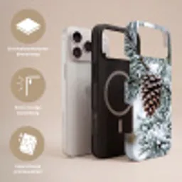 Dennenappel - Tak - Sneeuw - Winter - Sfeervol Toughcase MagSafe Apple iPhone 17 Pro Max klein -USP_Lagen_NL