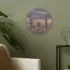 Zonsondergang - Moskee - Wolken - Islamitisch Akoestische PET Vilt - Rond klein -sfeer2