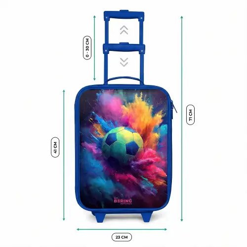 Neon - Bal - Kleurrijk Kinderkoffer - Blauw klein -productfoto_formaten