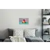 Taartje - Aardbeien - Glazuur - Kleurrijk Muursticker klein -slaapkamer