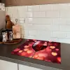 Rood - Wijn - Hartjes Inductie beschermer vinyl 3mm middel -sfeer3