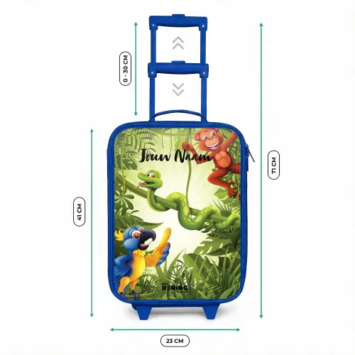 Jolige jungle Kinderkoffer - Blauw klein -productfoto_formaten