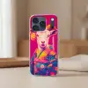 Geit - Hoorns - Kimono - Kleurrijk Telefoonhoesje iPhone 17 Pro klein -sfeer2