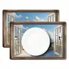 Doorkijk - Strand - Raam - Duinen - Zee Placemat vinyl groot -zzsfeer2_Kitchenyeah-website