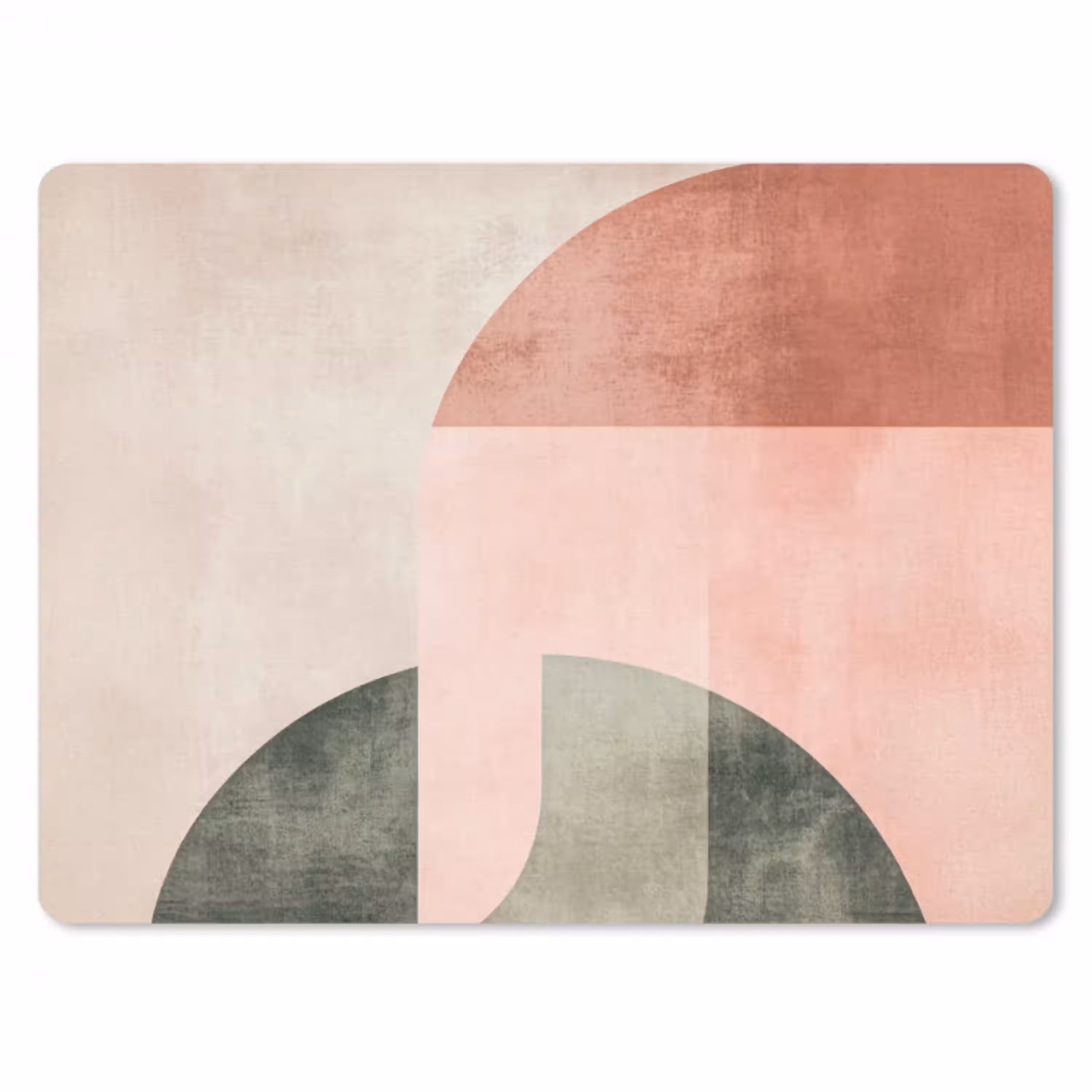 Cirkel - Abstract - Roze muismat rubber klein -3d