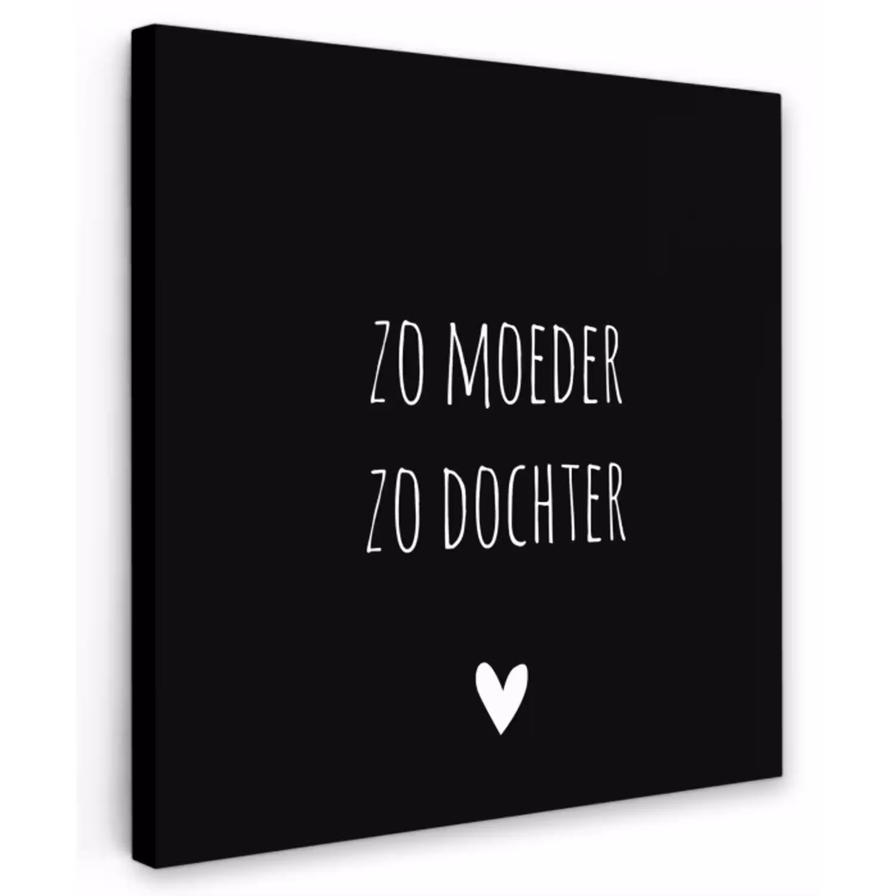 Spreuken - Zo moeder zo dochter - Dochter - Mama - Quotes Tuinposter op houten frame 2 cm dik klein -3d
