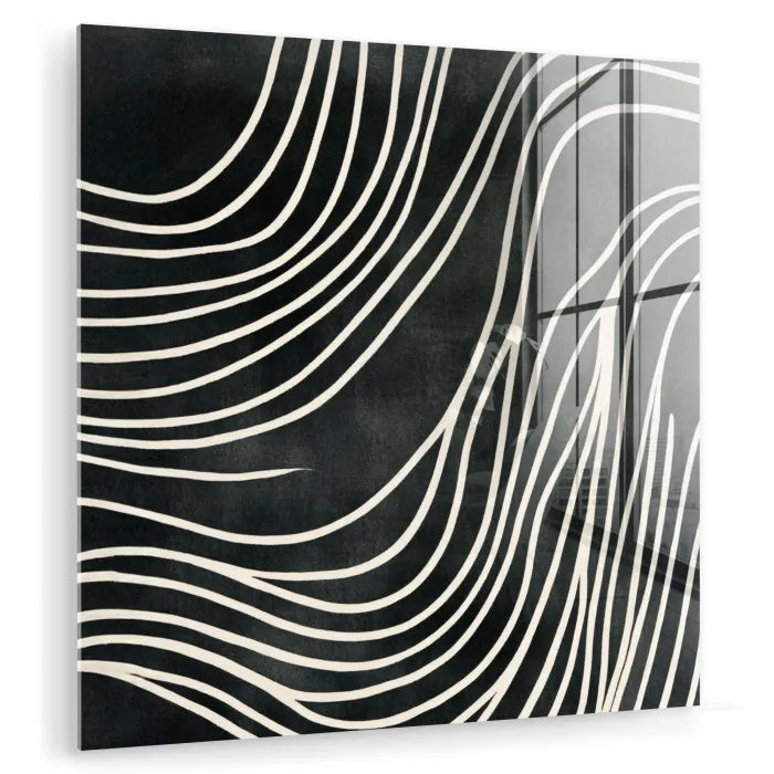 Lijnen - Patroon - Abstract - Wit plexiglas 5mm klein -zzzproduct_nieuw