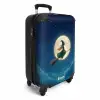 Heks op een bezem in de nacht NBS - Handbagage koffer - Kinderen Unisex middel -productfoto_3d