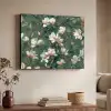 Bloemen - Takken - Wit - Klassiek Textielframe zwart klein -sfeer3