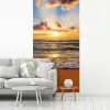 Strand - Zonsondergang - Zee - Wolken - Horizon fotobehang vinyl groot -woonkamer