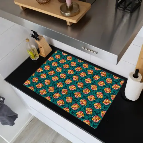 Groen - Disco - Patroon Inductie beschemer met haakjes klein 777 -sfeer1