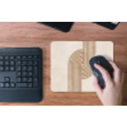 Symmetrische bocht - Koperkleurig muismat rubber klein -toetsenbord