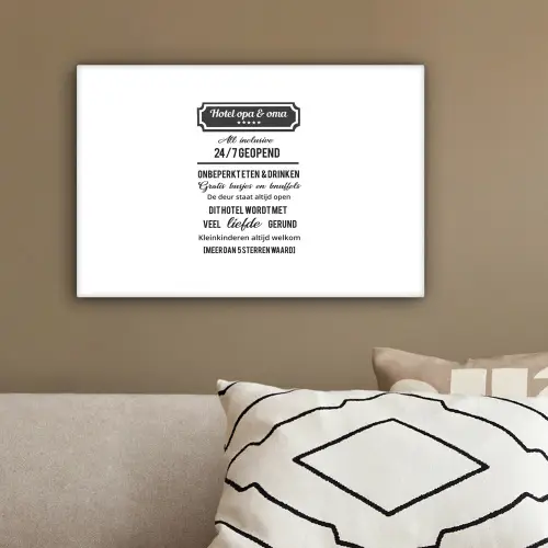 Hotel opa & oma - Spreuken - Opa - Quotes - Oma canvas 2cm klein -sfeer3