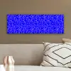 Blauw - Lijnen - Roze - Abstract canvas 2cm klein 828 -sfeer3