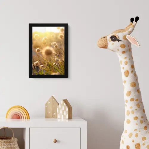 Planten - Natuur - Bloemen - Zon - Horizon fotolijst zwart zonder passe partout klein -usfeer4_kinderkamer