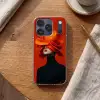 Oranje - Hoed - Vrouw Telefoonhoesje iPhone 17 Pro klein -sfeer1