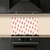Rood - Bliksem - Roze keuken achterwand spatscherm klein 900 -sfeer1