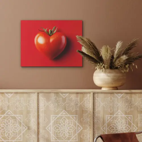 Tomaat - Rood - Hart PET vilt klein -sfeer4