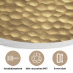Metaal - Dynamisch - Goud Akoestische PET Vilt - Rond klein 838 -closeup_DE