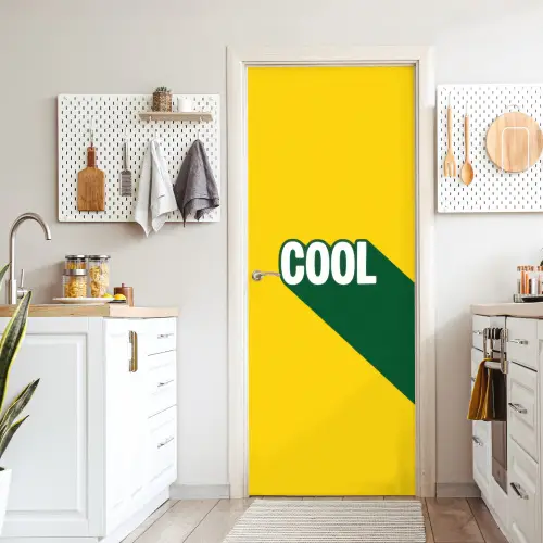 Cool - Geel - Groen deurposter klein -sfeer5
