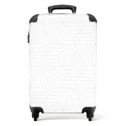Grafisch - Patroon - Modern NBS - Handbagage koffer - Kinderen Unisex middel 644 -productfoto_recht